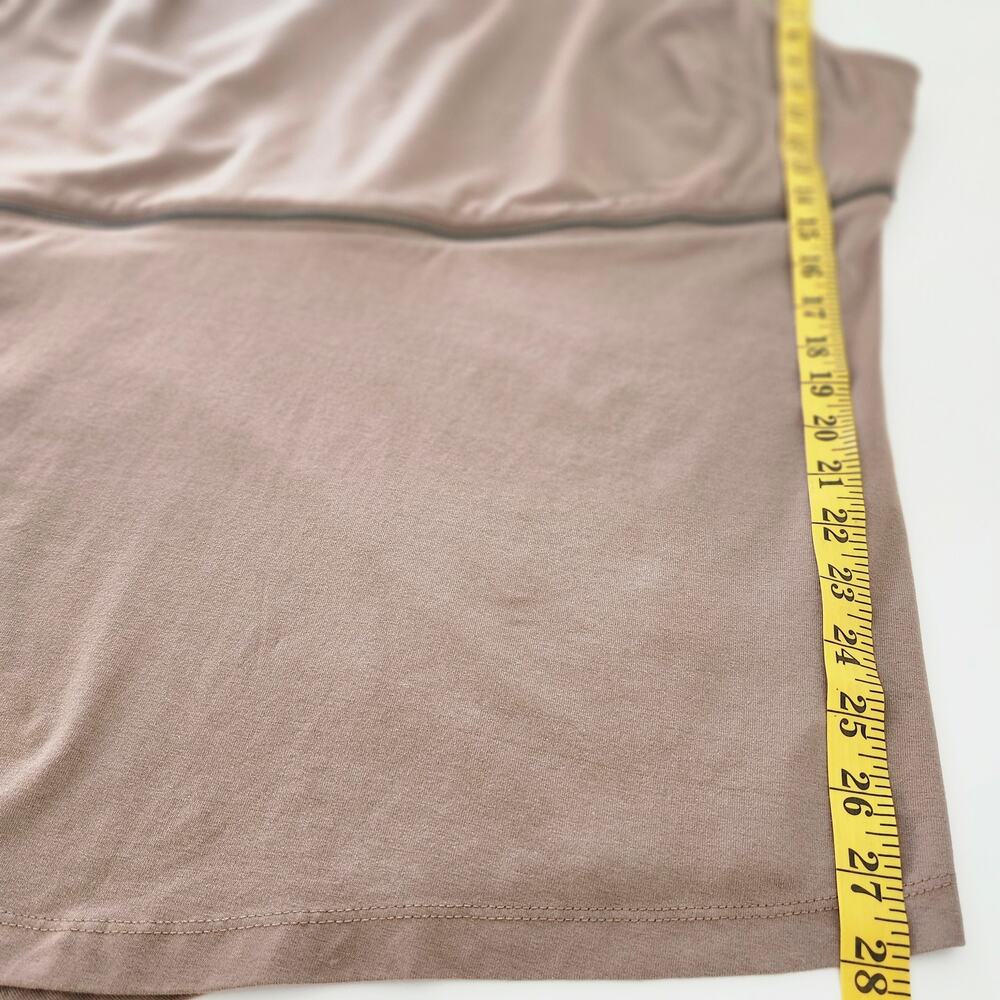 H by Halston Taupe Lagenlook Asymmetrical Tunic Top Size X-Large - Picture 10 of 10